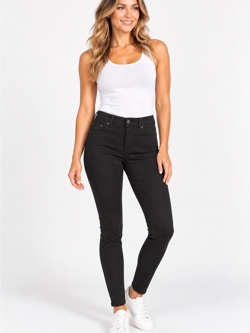 Liverpool Black High-Rise Skinny Jeans
